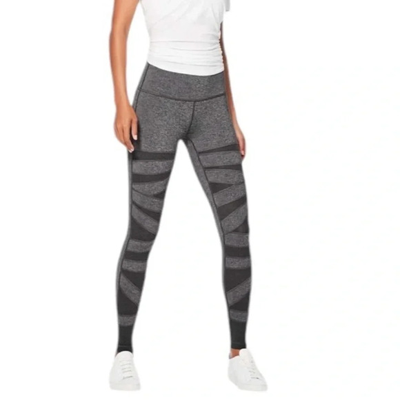 Lululemon Wunder Under High Rise Legging Pant Special Edition Mesh Grey Size 4 - Picture 2 of 12